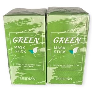 2 Pack Meidian Green Clay Mask Green Tea Oil Control Acne Clean Mask